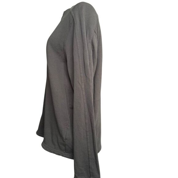 Prana Gray Pullover Sweatshirt Men's Size Medium Organic Cotton Heavyweight - Picture 3 of 8